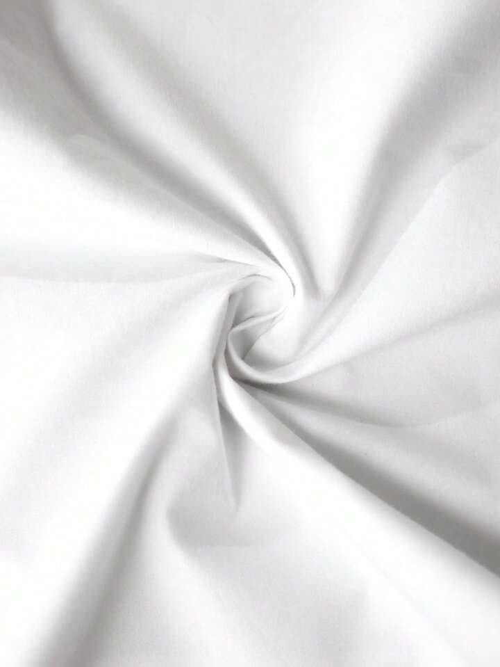 CM-BS102202 Women Casual Seoul Style Solid Color High-Waist Button Decoration Wide-Leg Pants - White