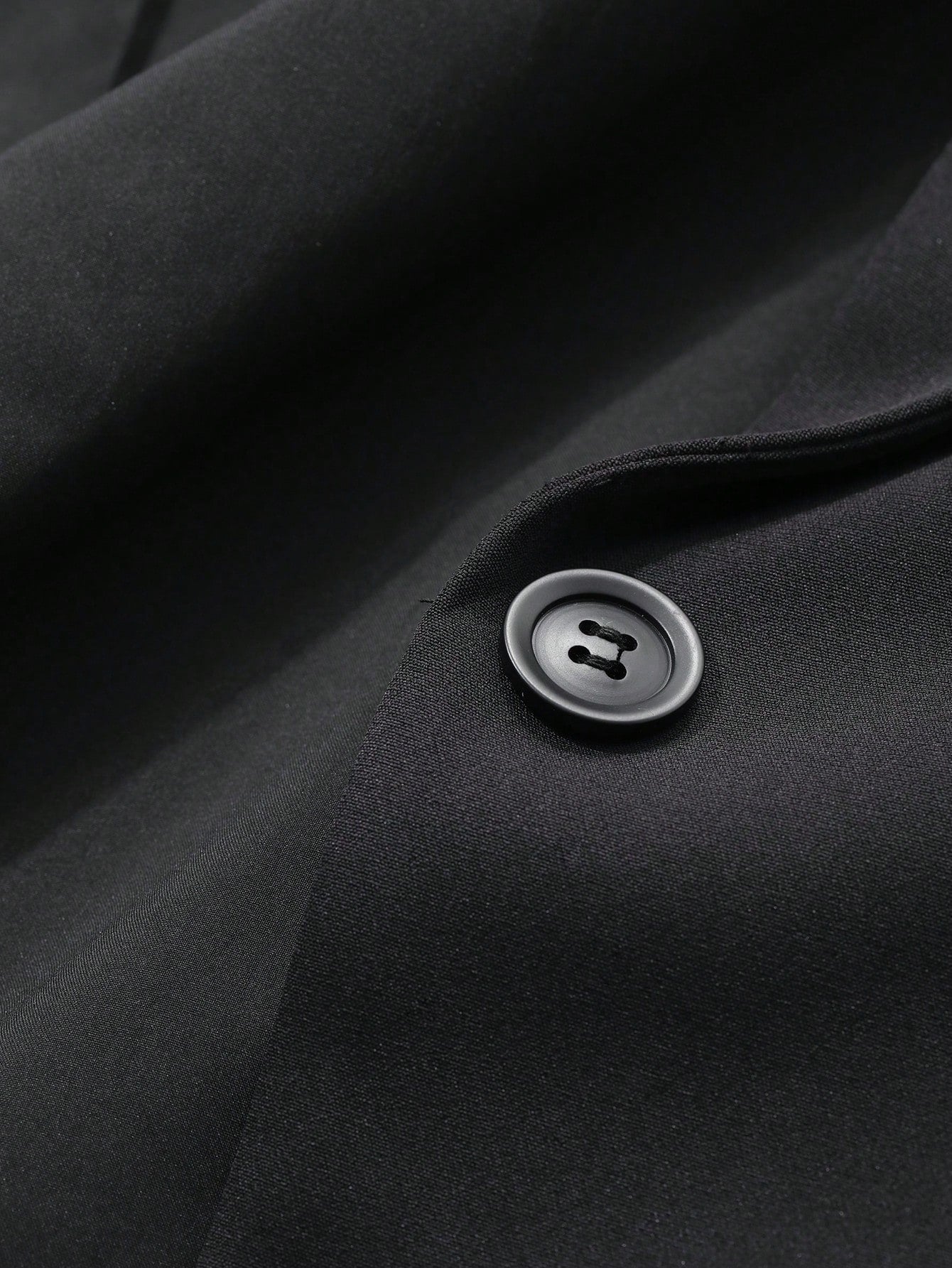 CM-CS274516 Women Casual Seoul Style Lapel Neckline Long Sleeve Two-Tone Cuff Blazer Jacket - Black