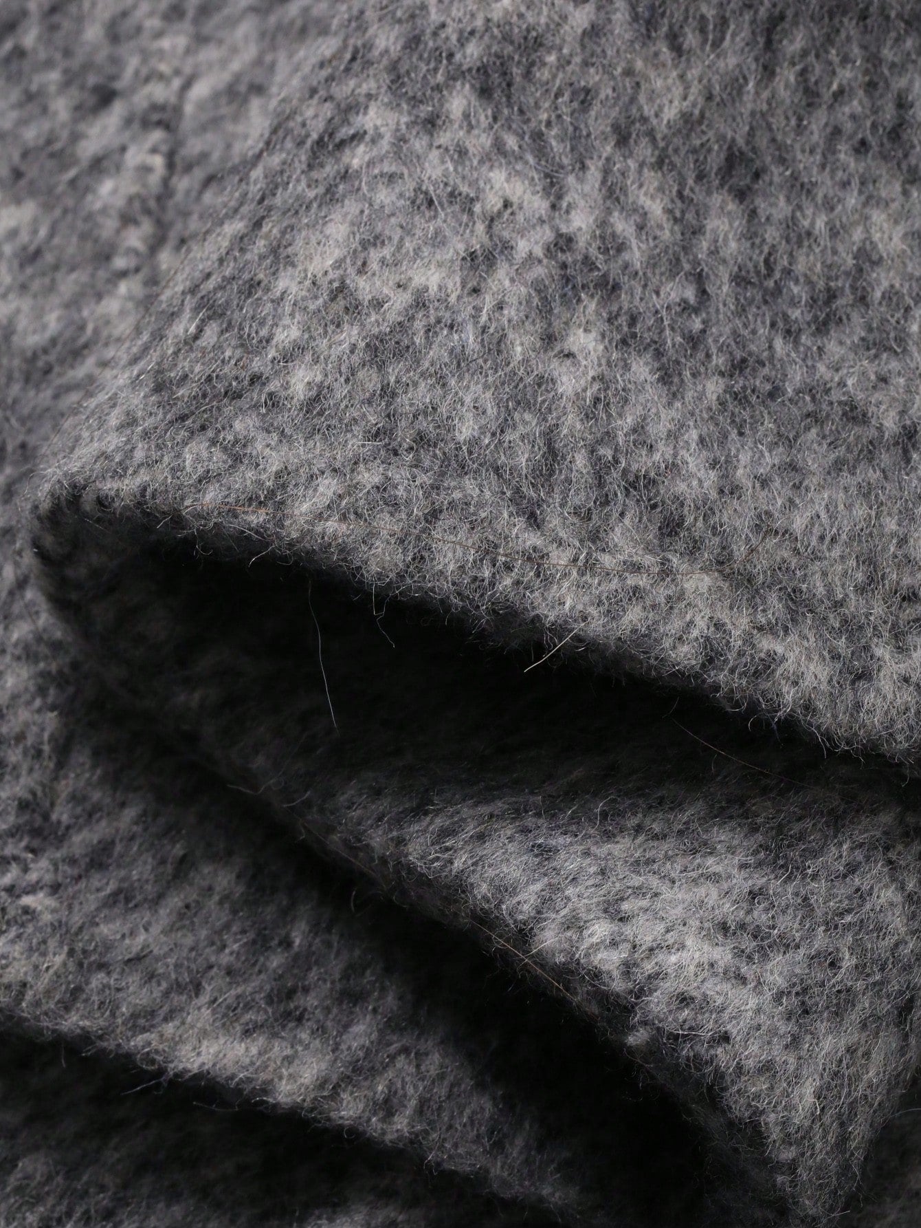 CM-CS473446 Women Elegant Seoul Style Lapel Neckline Long Sleeve Double-Breasted Waist Belt Overcoat - Gray