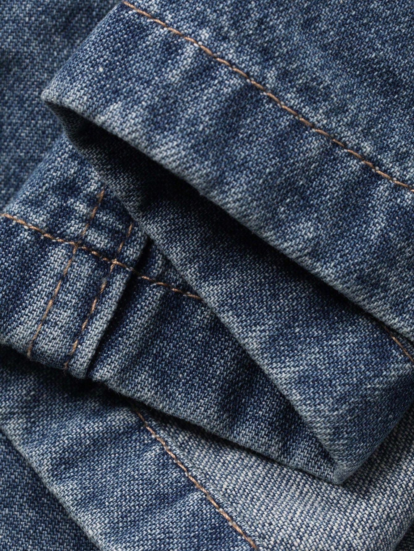 CM-DS394804 Women Casual Seoul Style Medium Wash Turndown Collar Waist Cinched Long Open Front Denim Dress