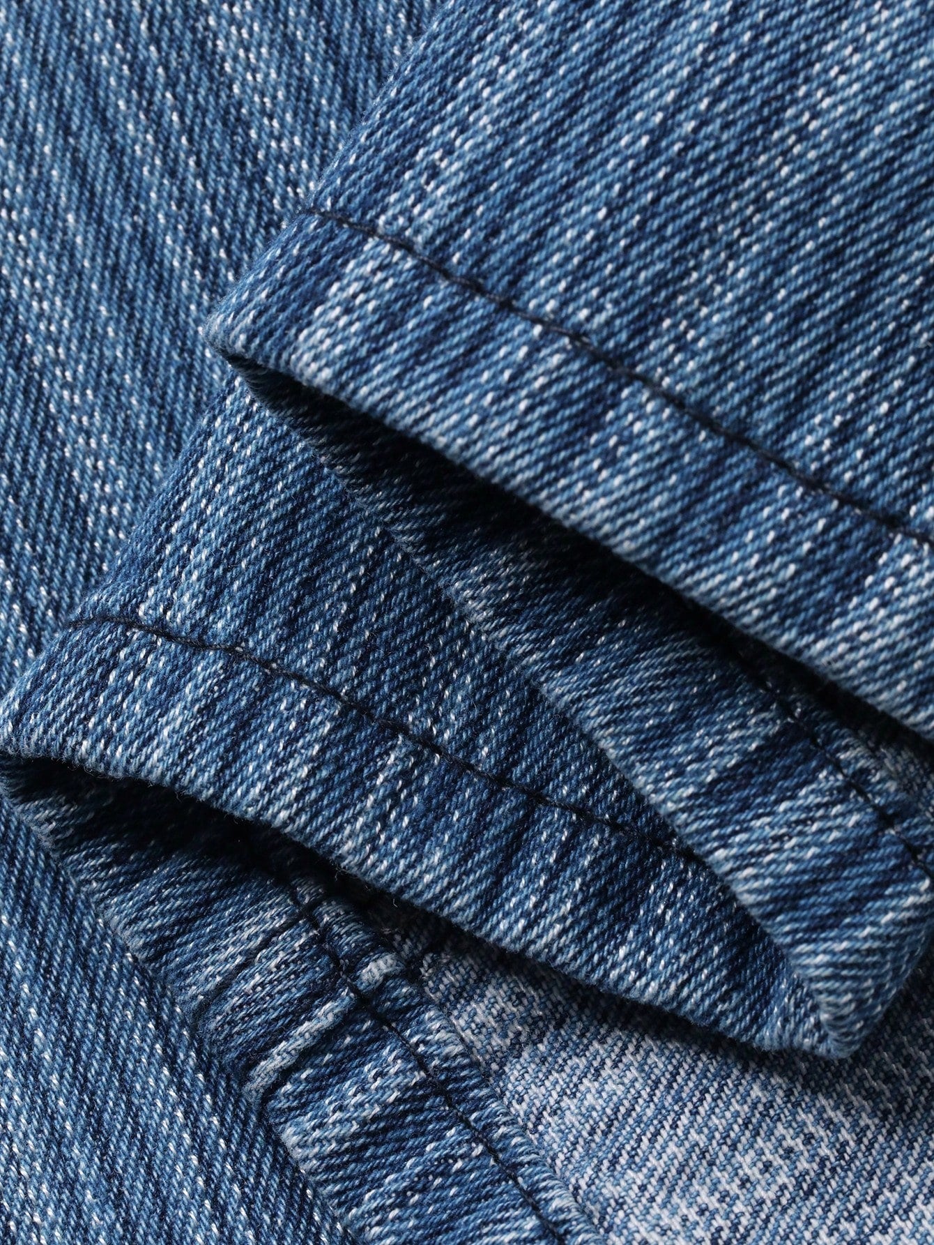 CM-DS196456 Women Casual Seoul Style Striped Round Neck Sleeveless High Waist Denim Dress - Blue