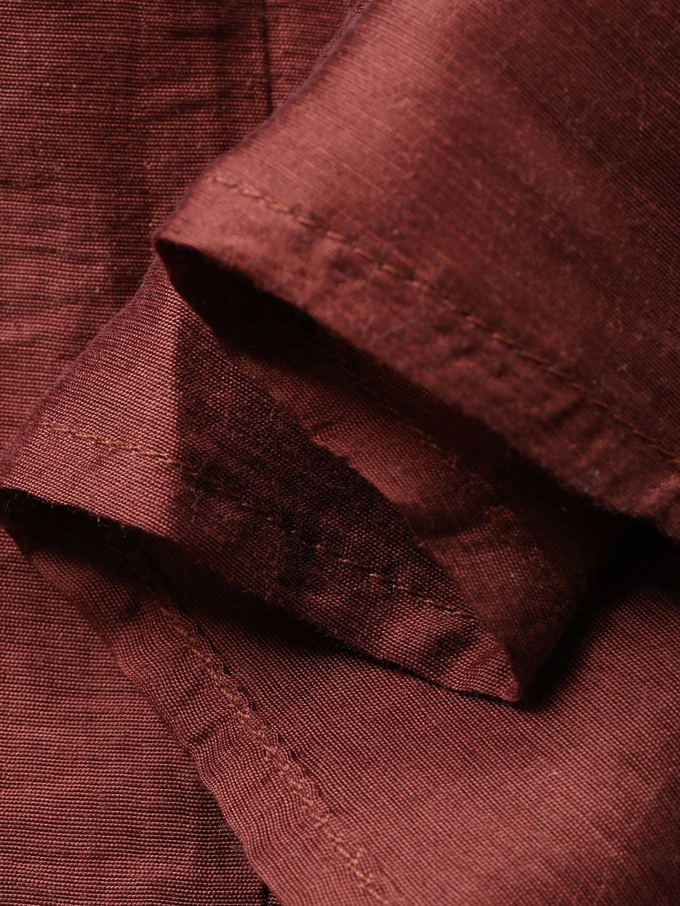 CM-DS717967 Women Trendy Bohemian Style Tie Neck Raglan Sleeve Loose Midi Dress - Burgundy