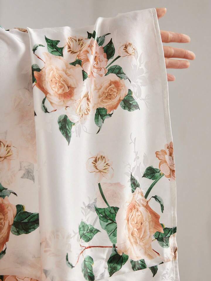 CM-DS969986 Women Elegant Seoul Style Floral Printed Butterfly Sleeve A-Line Dress