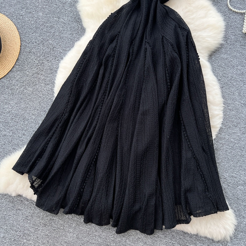 CM-DY047569 Women Elegant European Style Knitted Sleeveless High Waist Slim Midi Dress (Available in 2 colors)