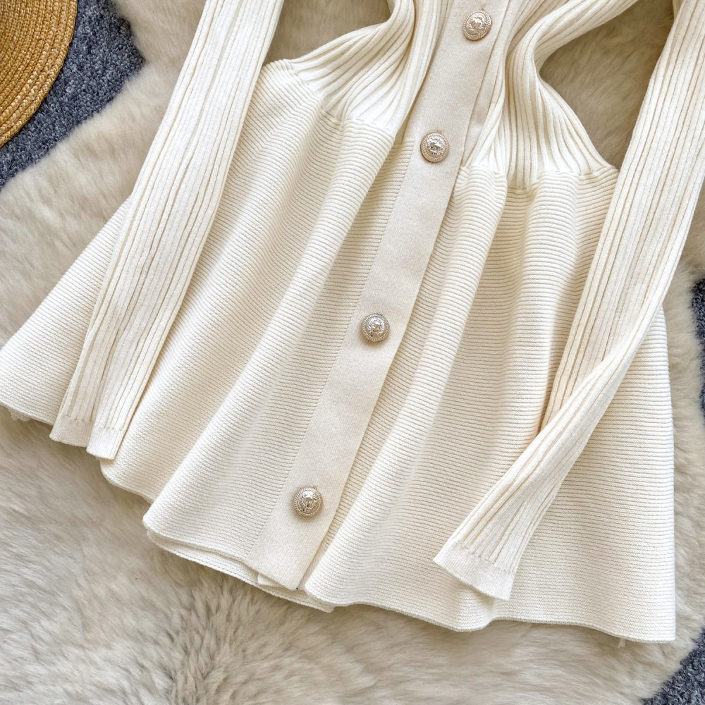CM-DY060502 Women Elegant European Style V-Neck Long Sleeve Slim Pinched Waist Mini Dress (Available in 5 colors)