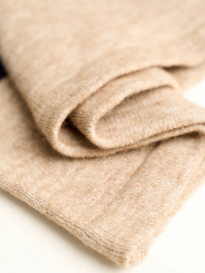 CM-CS242967 Women Casual Seoul Style Collar Neckline Drop Shoulder Long Sleeve Sweater - Royal Blue