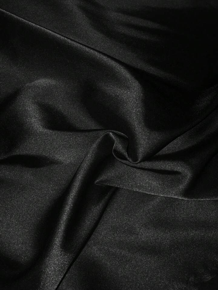 CM-TS892152 Women Casual Seoul Style Round Neck Batwing Sleeve Asymmetrical Long Shirt - Black