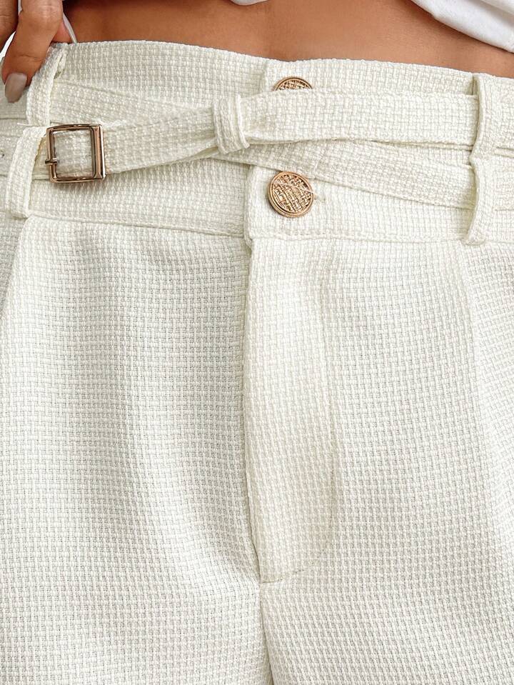 CM-BS686163 Women Elegant Seoul Style Loose Solid Color Versatile Long Pants - Apricot