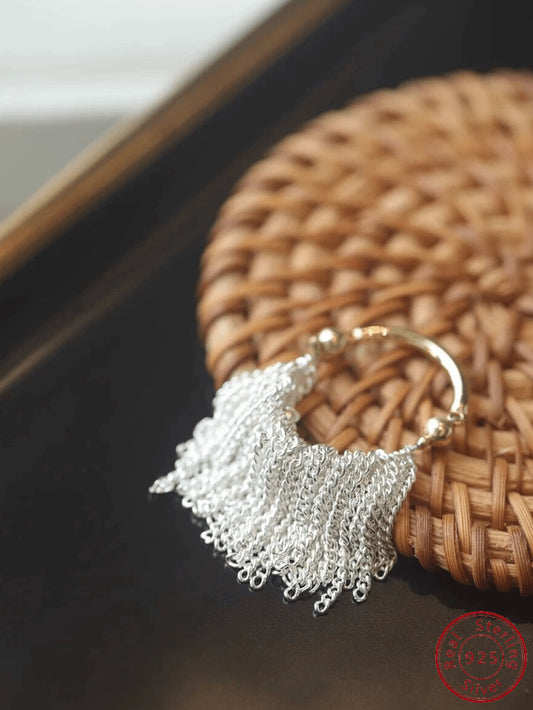 CM-AR355556 925 Sterling Silver Chain Pendant Ring