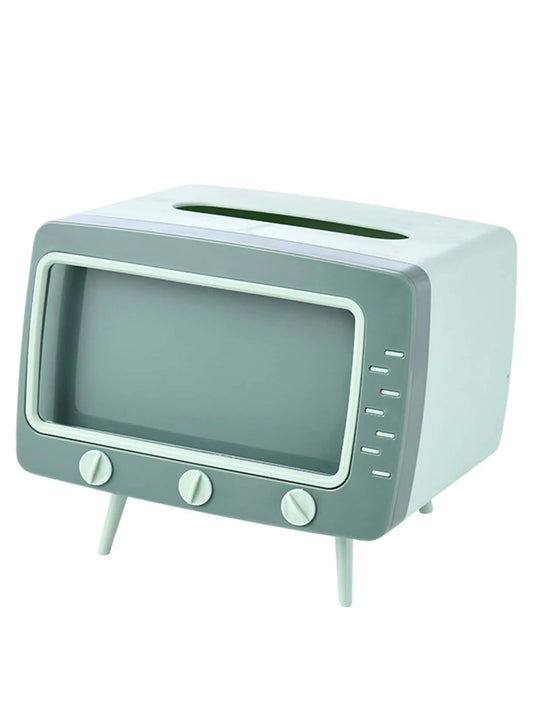 CM-HS116497 TV Shaped Tissue Storage Box - Green