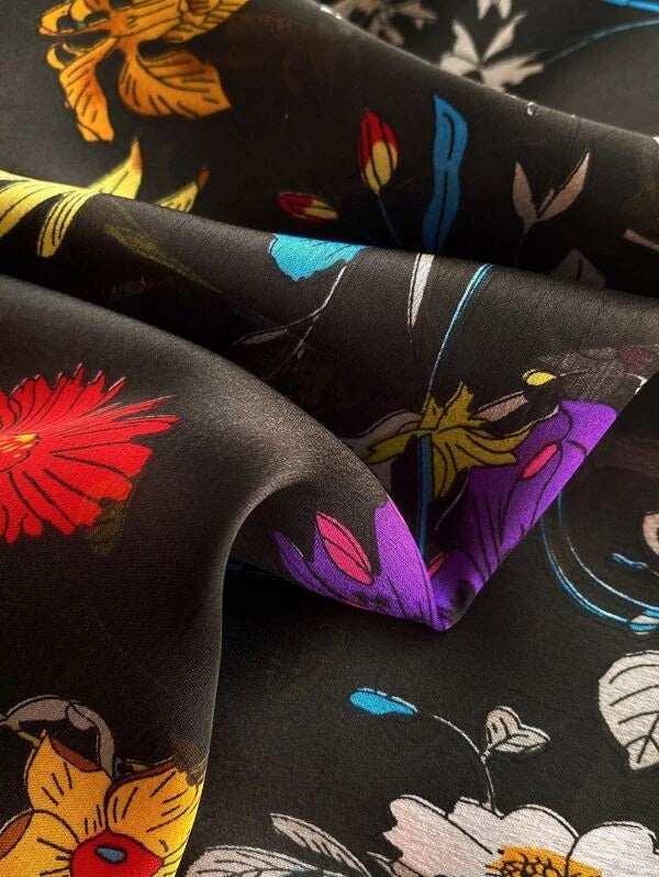 CM-AXS448995 Women Trendy Seoul Style Floral Pattern Scarf