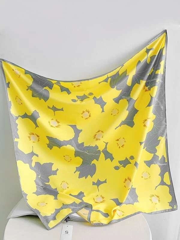 CM-AXS944744 Women Trendy Seoul Style Floral Print Bandana