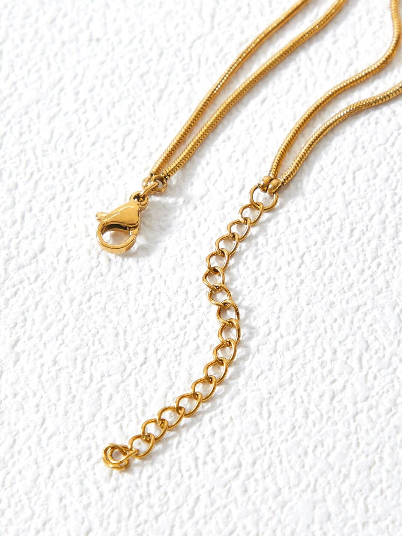 CM-AXS631788 Women Trendy Seoul Style Premium Round Decor Layered Necklace