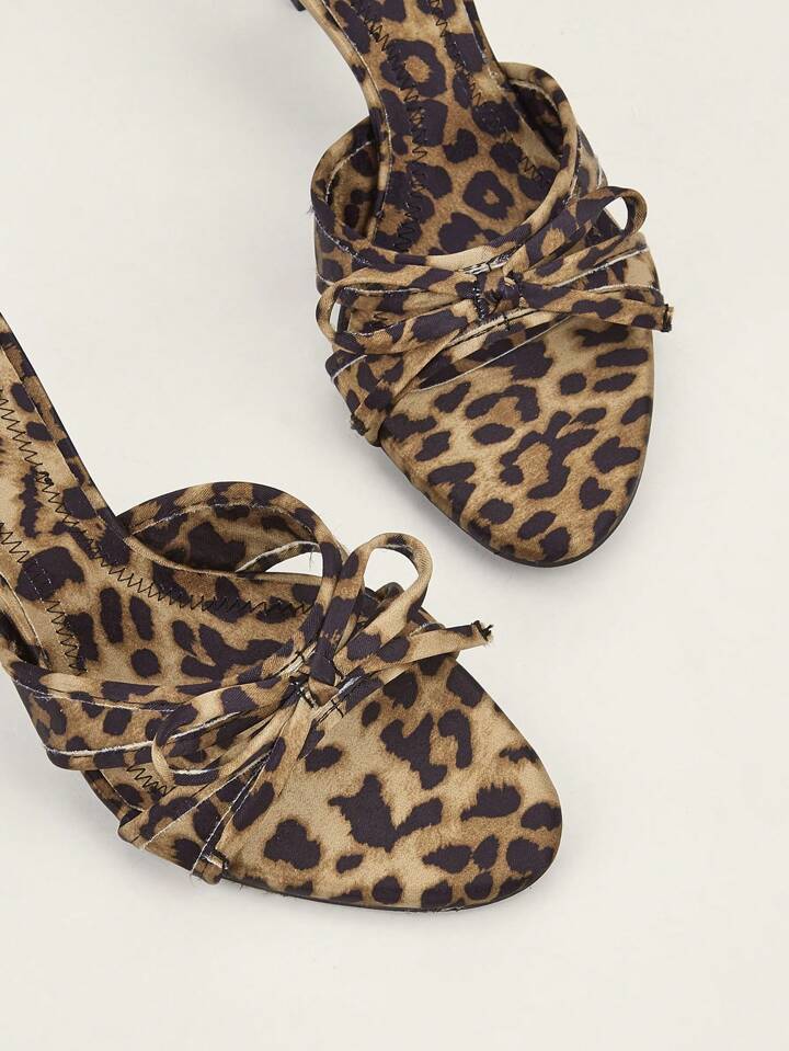 CM-SHS006440 Women Trendy Seoul Style Bowknot Pointed Toe Stiletto High Heels