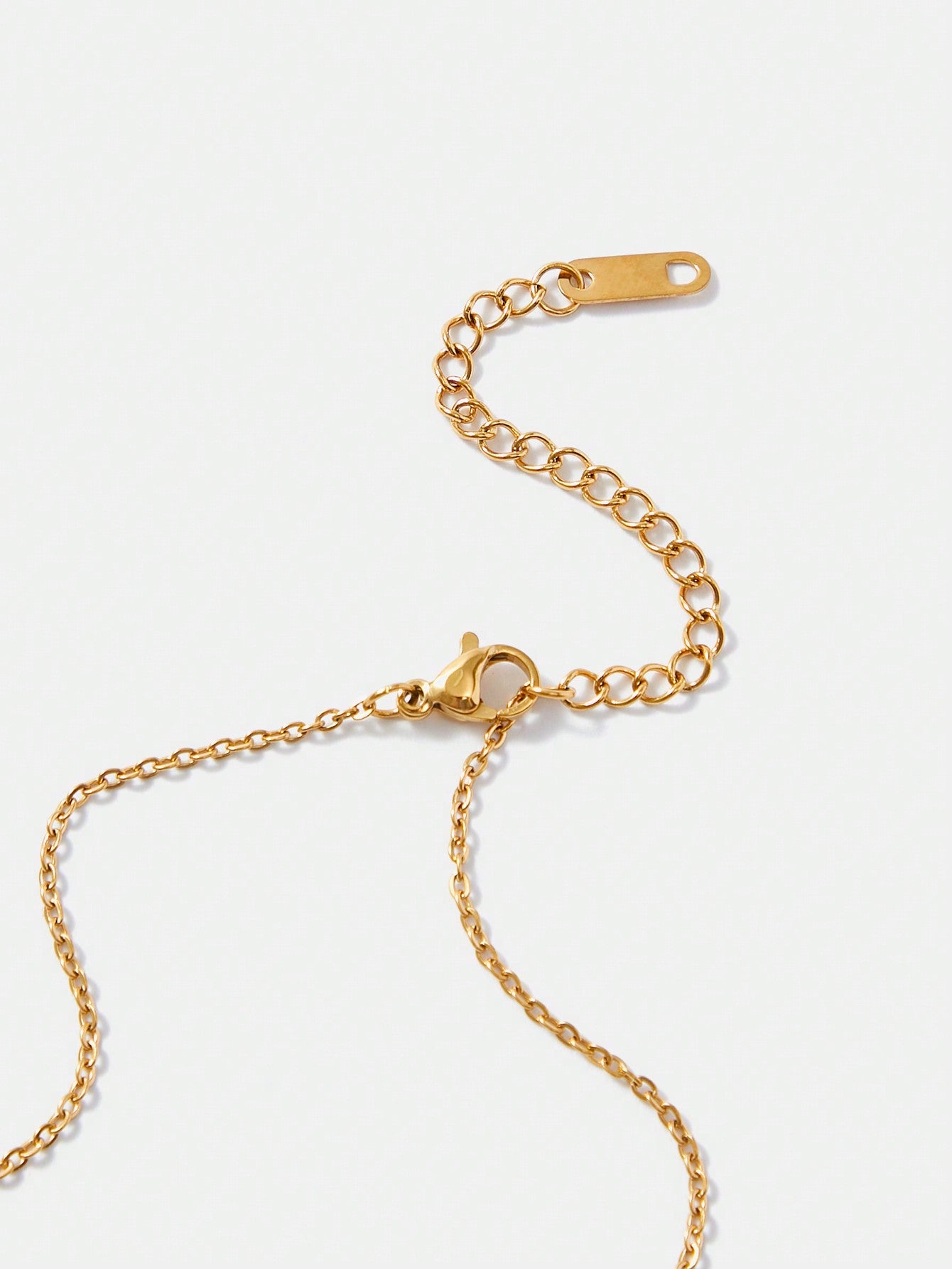 CM-AXS197777 Women Trendy Seoul Style Gold-Plated Cubic Zirconia Geometric Necklace