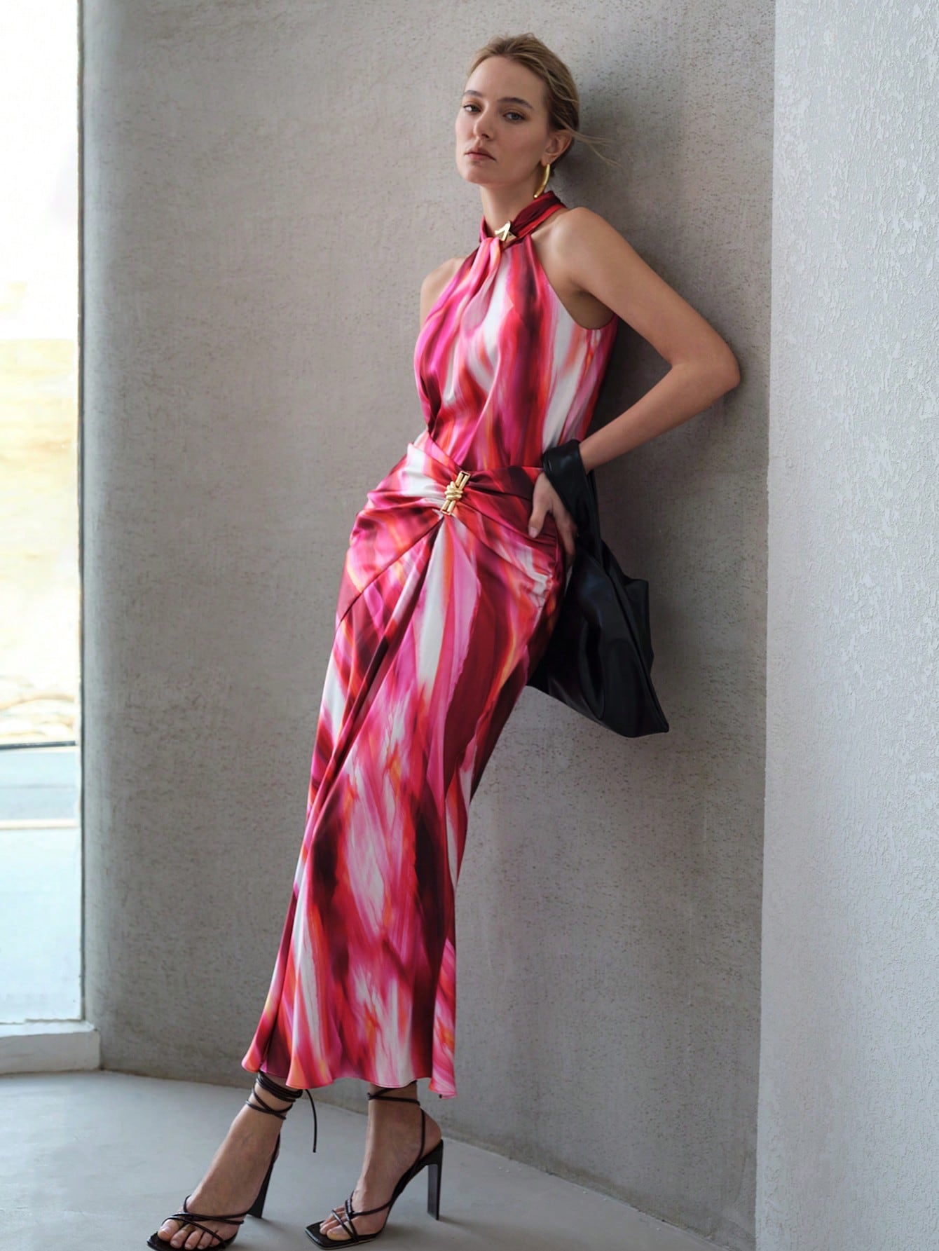 CM-BS990443 Women Elegant Seoul Style High Waist Multicolor Ruched Mermaid Skirt