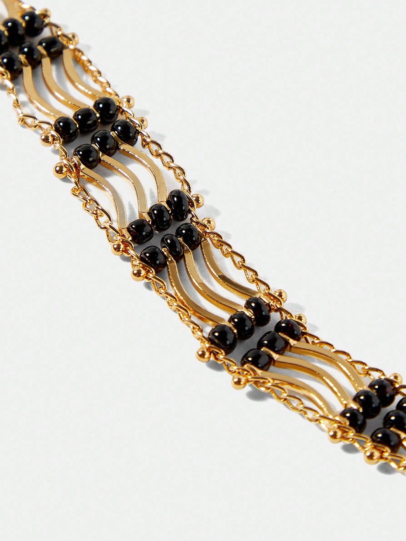 CM-AXS175227 Women Trendy Seoul Style 18K Gold Plated Pearl Bracelet