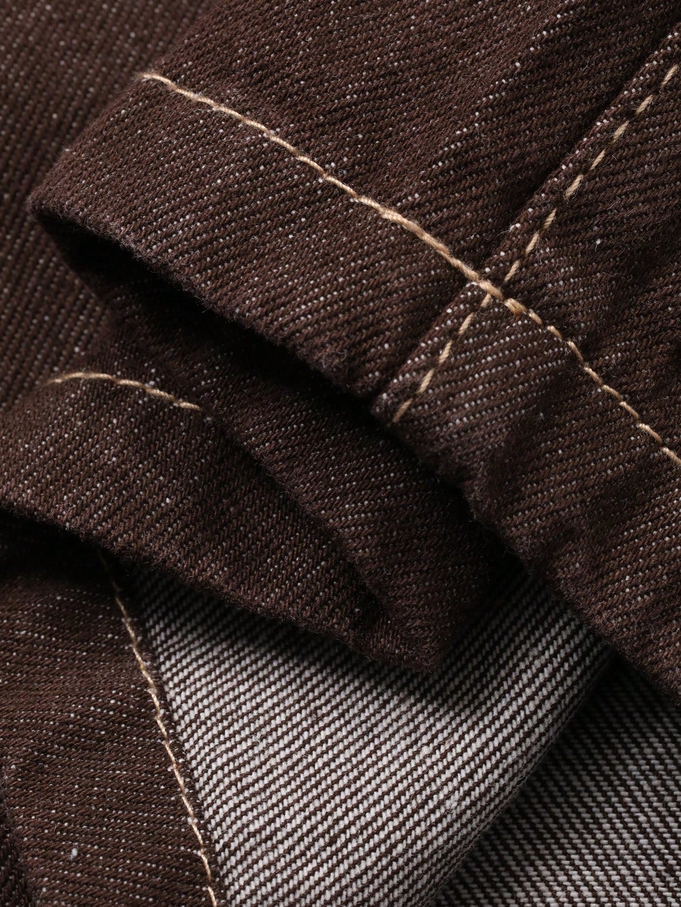 CM-SS260020 Women Casual Seoul Style Color Blocking Faux Pocket Jacket With Wide Leg Jeans - Set