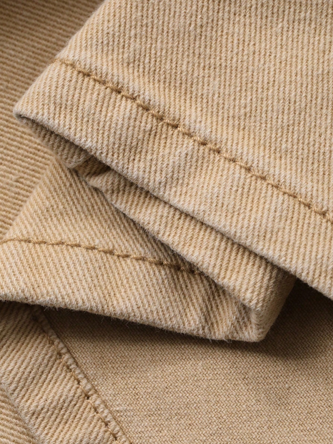 CM-SS192942 Women Casual Seoul Style Collar Neckline Long Sleeve Pocket Jacket With Wide Leg Jeans - Set