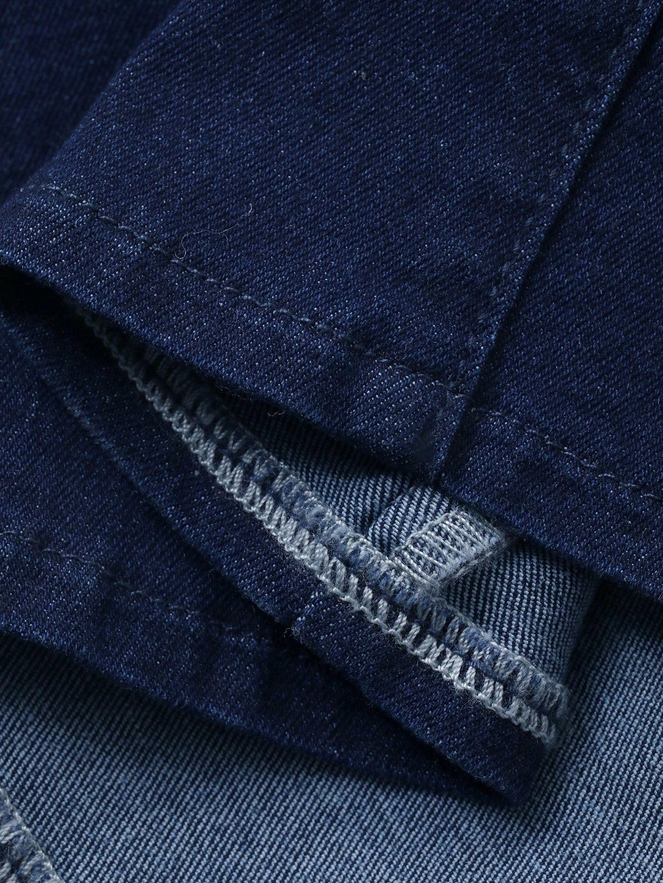 CM-DS419954 Women Casual Seoul Style Square Neck Short Sleeve High Waist Mid-Length A-Line Denim Dress