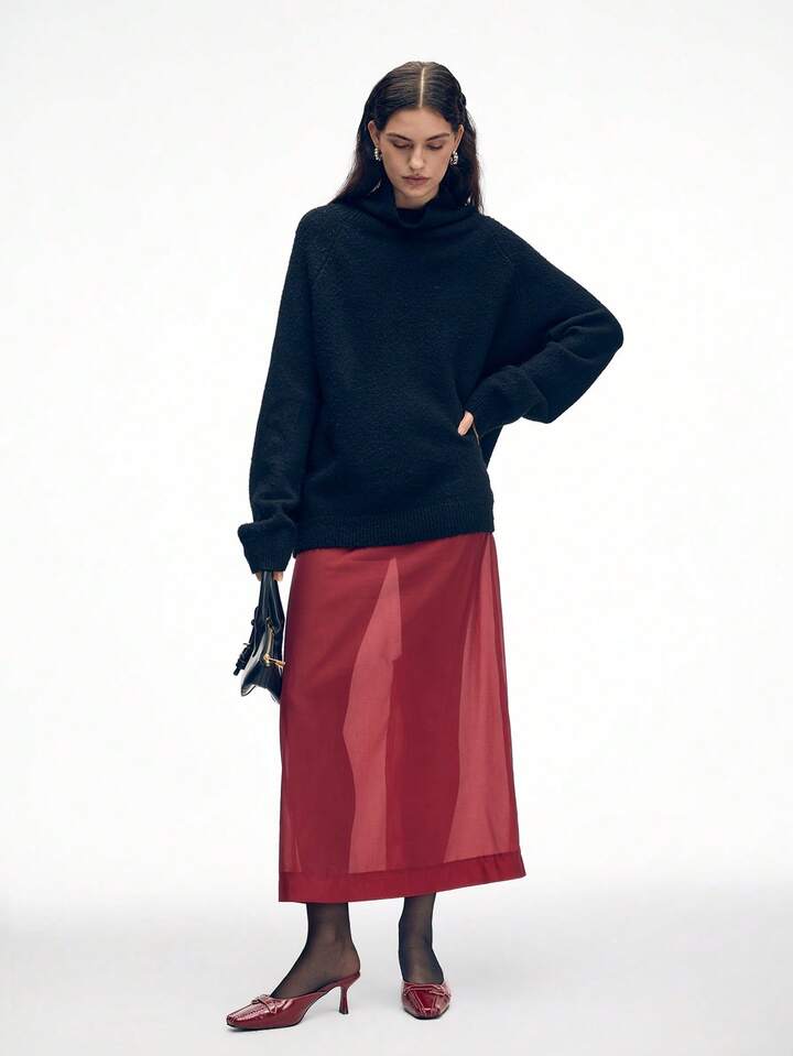 CM-SHS859258 Women Trendy Seoul Style Buckle Design High Heel Mules - Burgundy