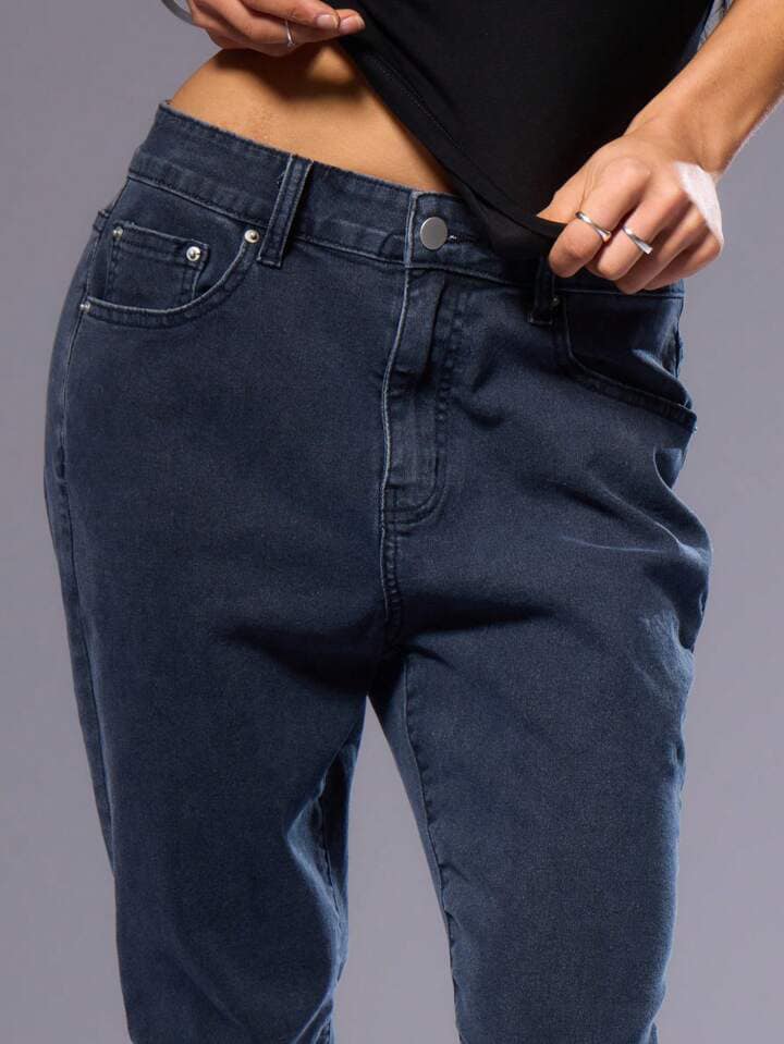 CM-BS299297 Women Casual Seoul Style Capri Skinny Jeans - Blue