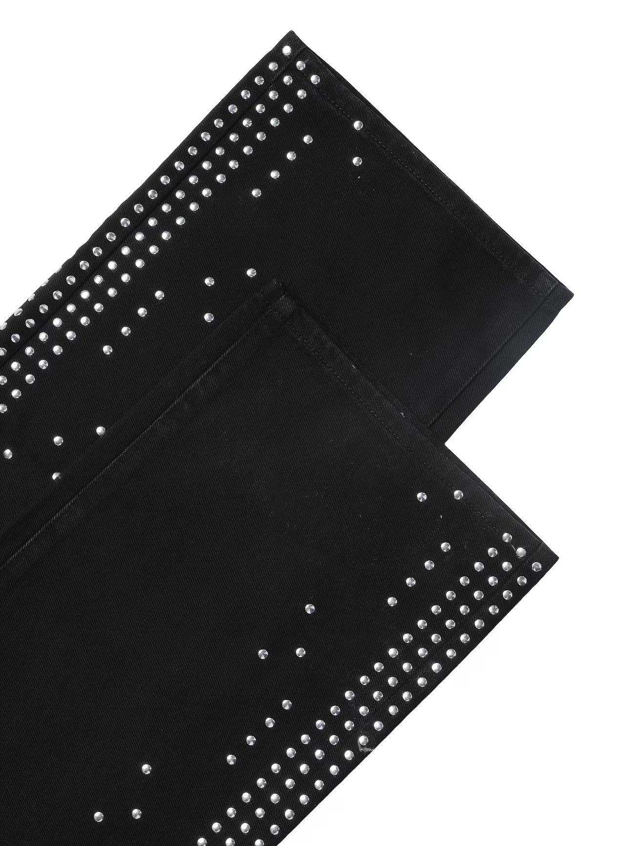CM-BT216239 Women Casual Seoul Style High Waist Straight Leg Jeans - Black