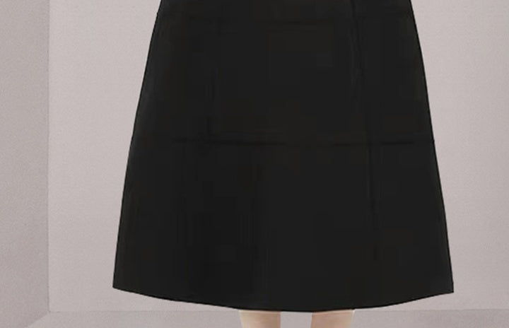 CM-DY058563 Women Elegant European Style Sleeveless V-Neck Slim Dress - Black