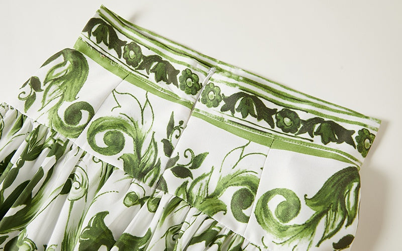 CM-SY012102 Women Elegant European Style Spaghetti Strap Sleeveless Crop Top With Maxi Skirt - Set