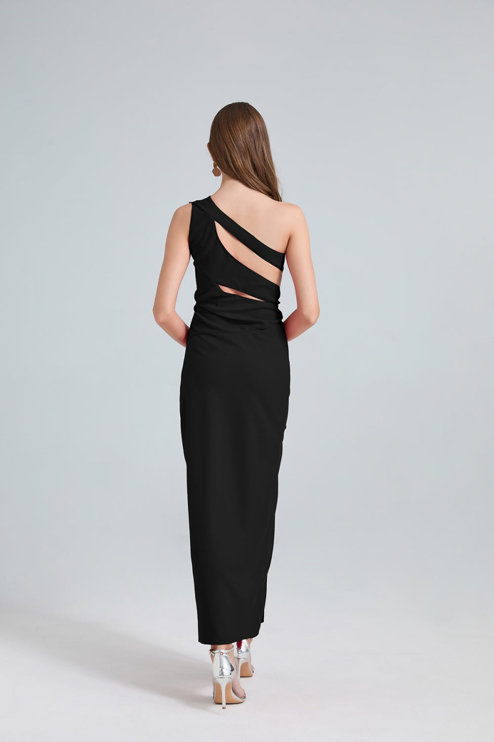 CM-DY032702 Women Elegant Seoul Style Hollow Sleeveless High Waist  Slim Long Dress (Available in 2 colors)