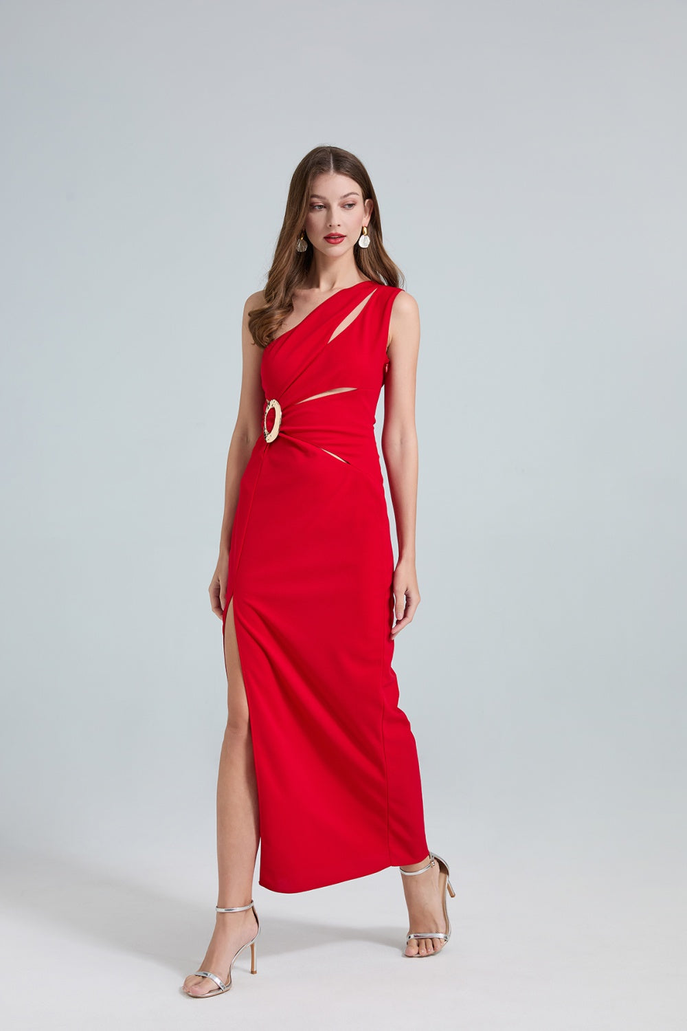 CM-DY032702 Women Elegant Seoul Style Hollow Sleeveless High Waist  Slim Long Dress (Available in 2 colors)