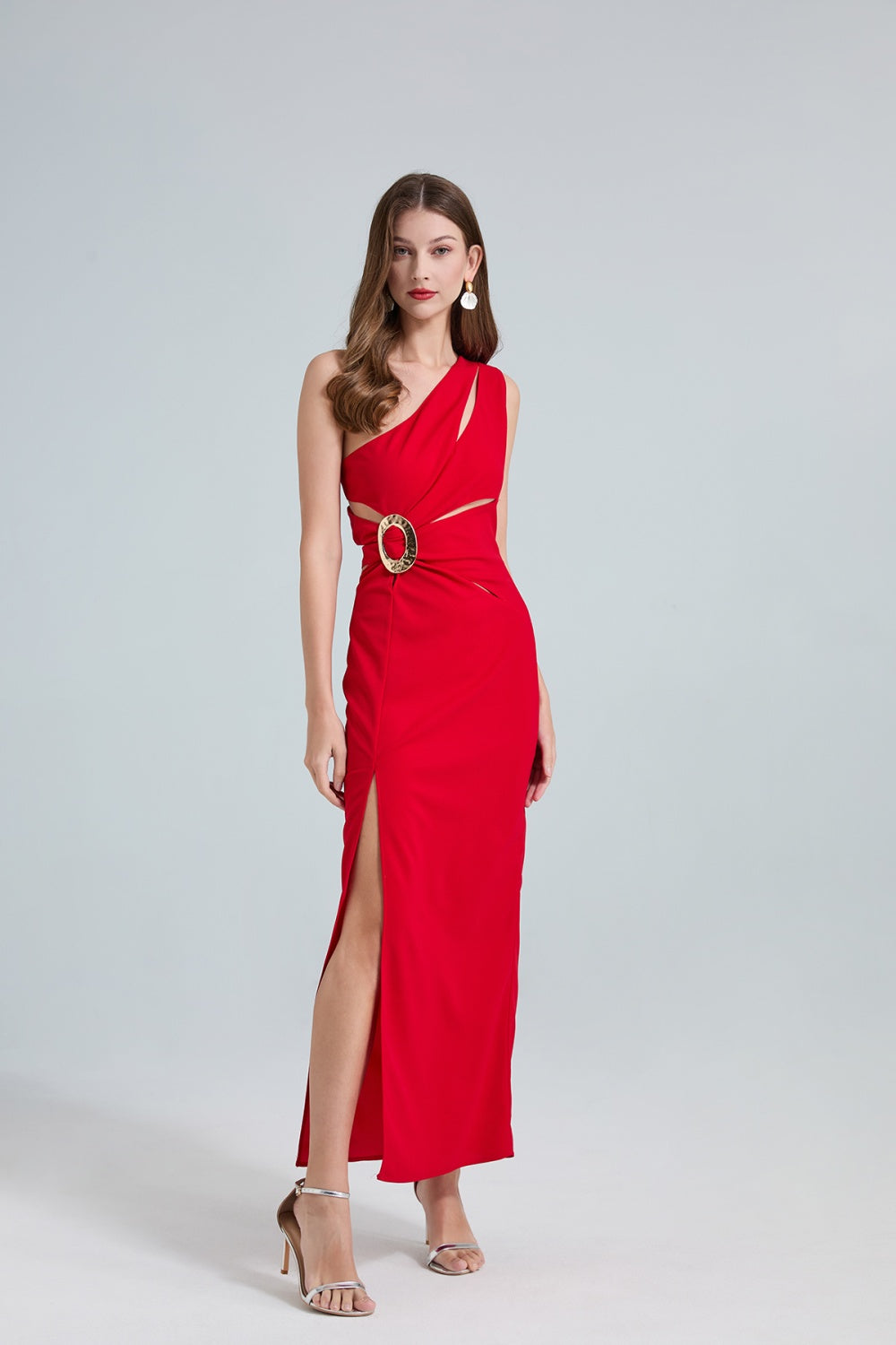 CM-DY032702 Women Elegant Seoul Style Hollow Sleeveless High Waist  Slim Long Dress (Available in 2 colors)