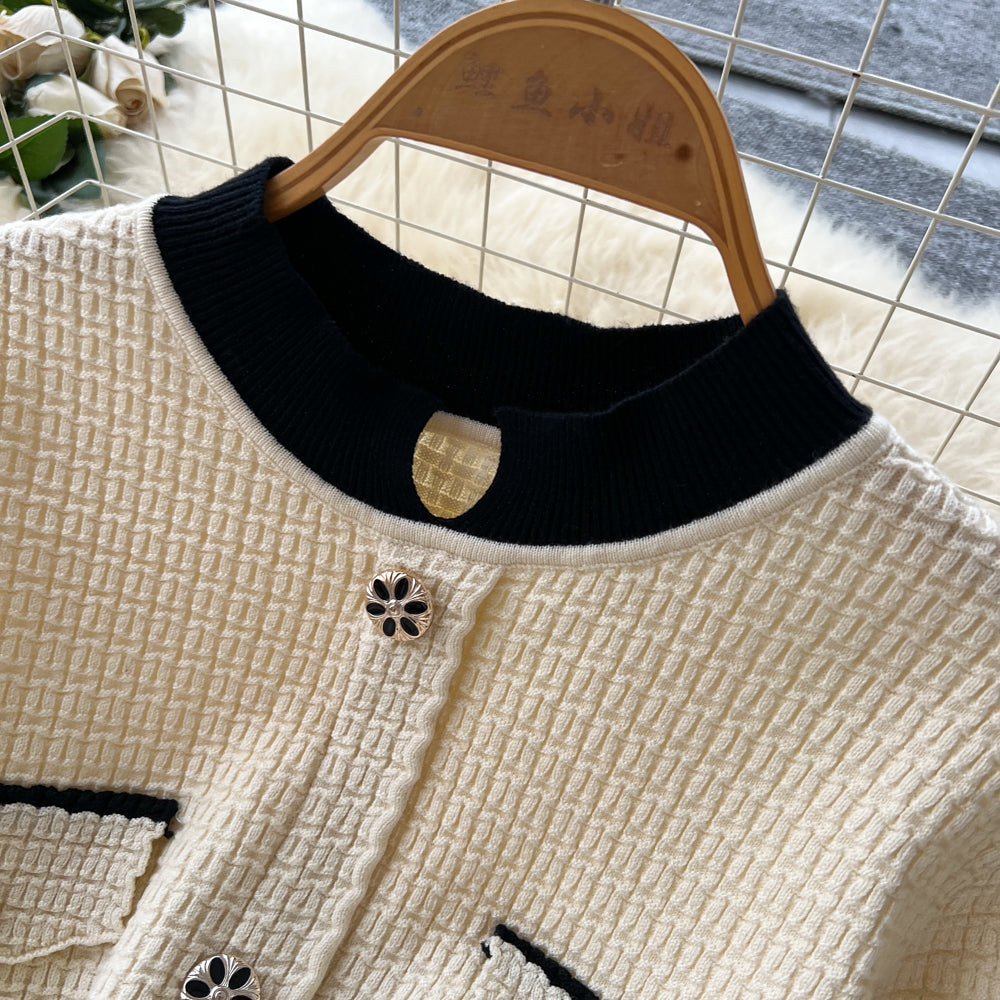 CM-DY060396 Women Elegant European Style Round Neck Long Sleeve High Waist A-Line Maxi Dress (Available in 3 colors)