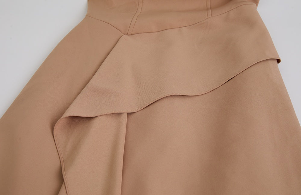 CM-DY060397 Women Elegant European Style Wrapped Sleeveless High Waist Midi Dress (Available in 2 colors)