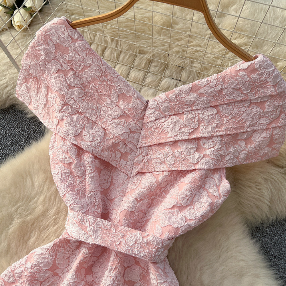 CM-DY067762 Women Elegant Seoul Style V-Neck Sleeveless High Waist Belted Long Dress (Available in 4 colors)