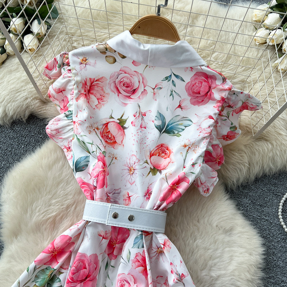 CM-DY067932 Women Elegant European Style V-Neck Sleeveless High Waist A-Line Long Dress (Available in 2 colors)