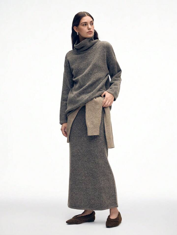 CM-SHS785746 Women Trendy Seoul Style Plush Pointed Toe Flats - Coffee Brown