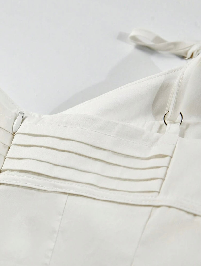 CM-TS921360 Women Elegant Seoul Style Spaghetti Strap Solid Cami Top - Beige