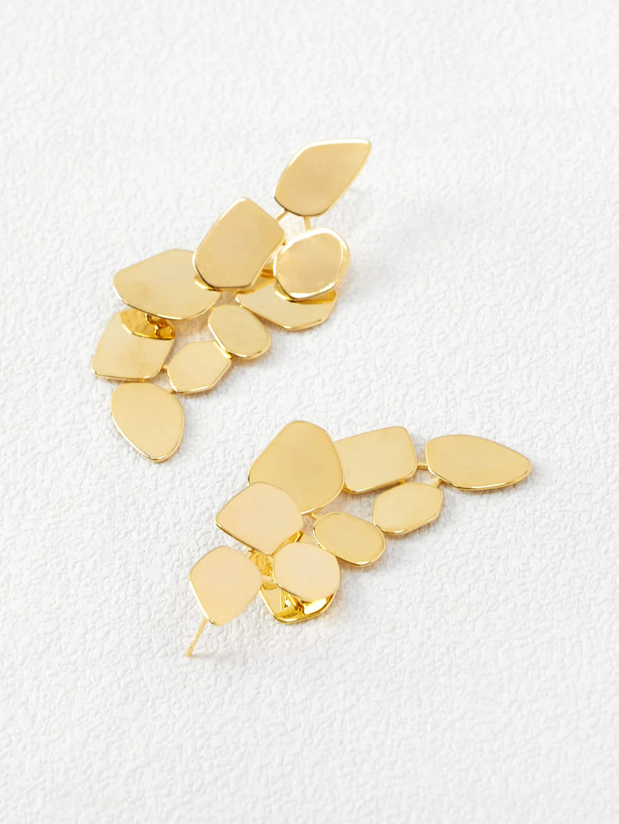 CM-AXS703919 Women Trendy Seoul Style Premium Geometric Drop Earrings