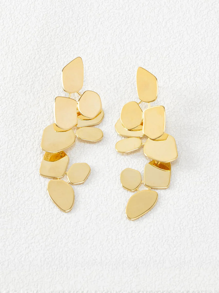 CM-AXS703919 Women Trendy Seoul Style Premium Geometric Drop Earrings