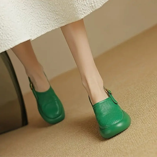 CM-SHE915413 Women Trendy Seoul Style Chunky Heel Adjustable Ankle Strap Sandals (Available in 3 colors)