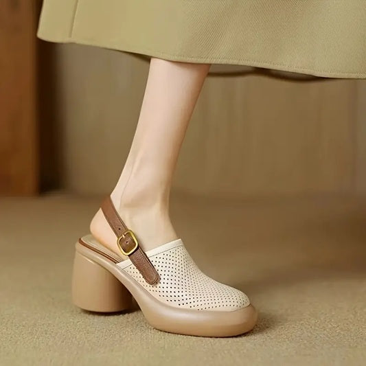 CM-SHE915413 Women Trendy Seoul Style Chunky Heel Adjustable Ankle Strap Sandals (Available in 3 colors)