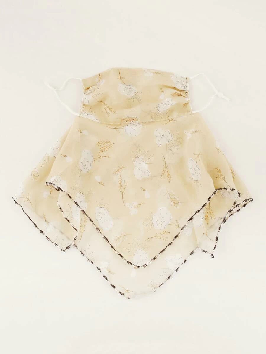CM-FS325134 Women Floral Pattern Scarf Mask