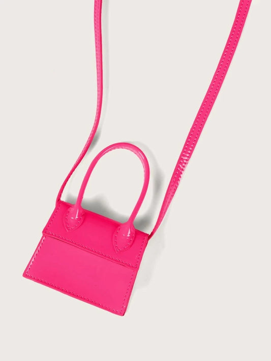 CM-BGS508883 Women Trendy Seoul Style Mini Top Handle Satchel Bag - Pink