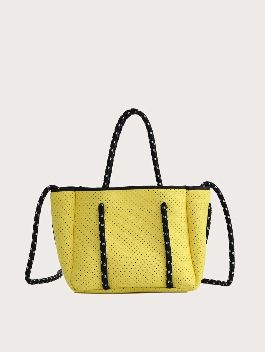 CM-BGS806453 Women Casual Seoul Style Satchel Bag With Inner Pouch - Yellow