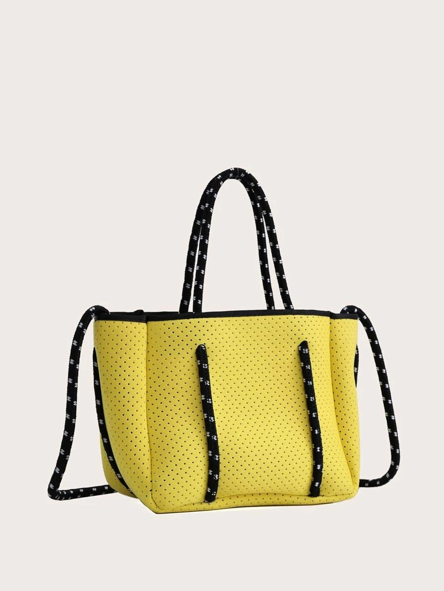 CM-BGS806453 Women Casual Seoul Style Satchel Bag With Inner Pouch - Yellow