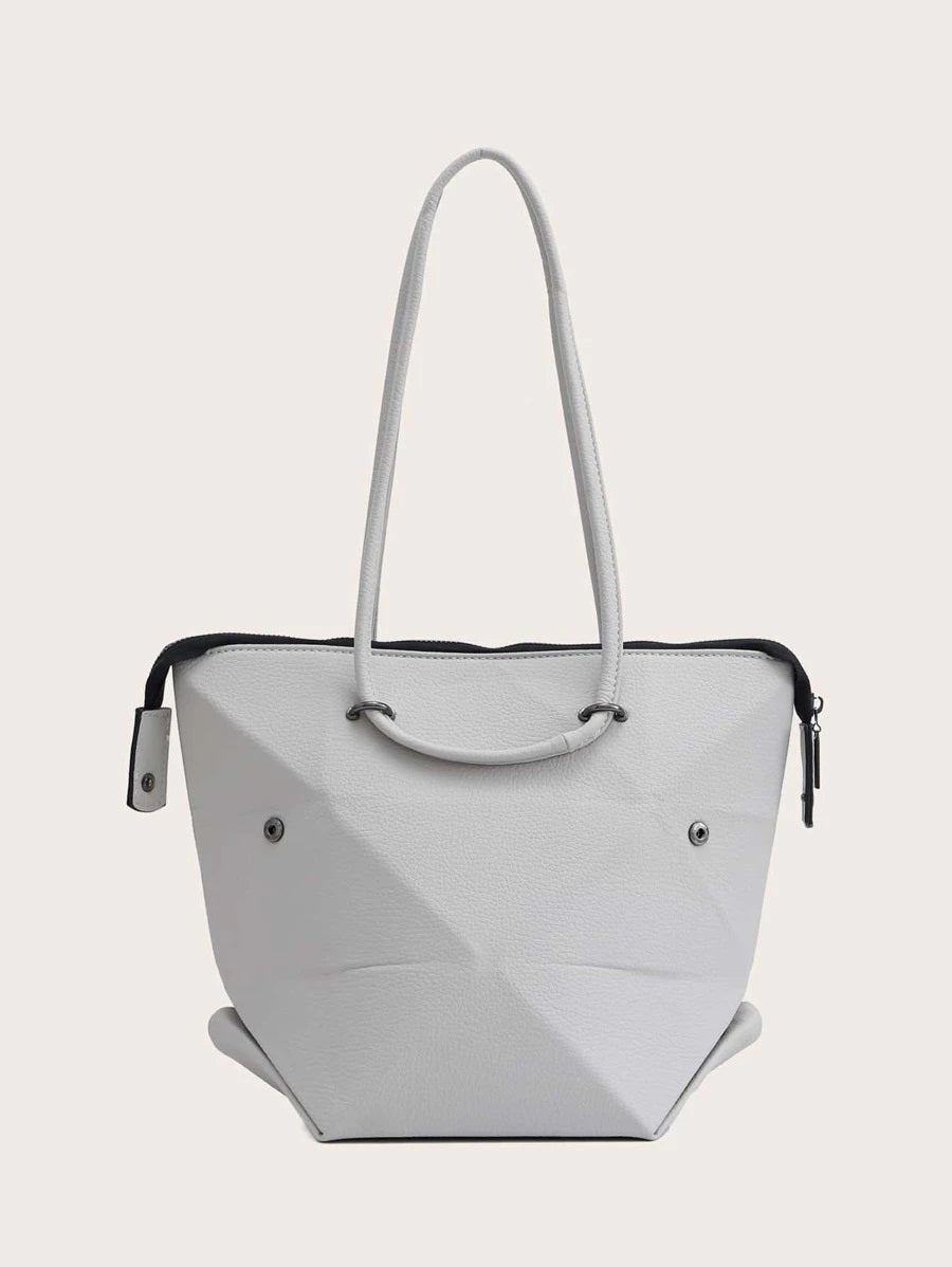 CM-BGS819932 Women Trendy Seoul Style Minimalist Shoulder Bag - Gray