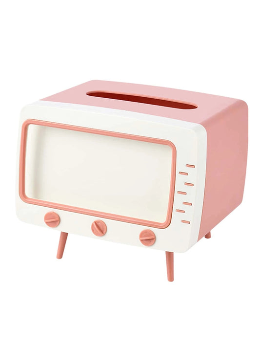 CM-HS907179 TV Shaped Tissue Storage Box - Pink