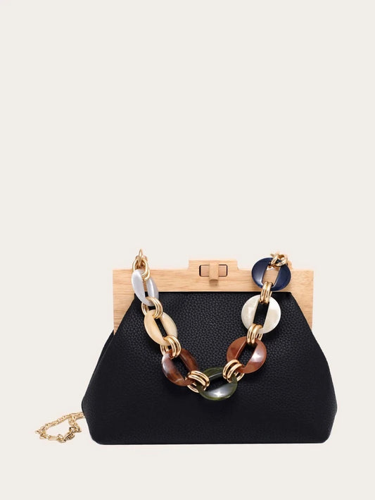 CM-BGS029121 Women Trendy Seoul Style Pebble Embossed Turn-Lock Bucket Bag