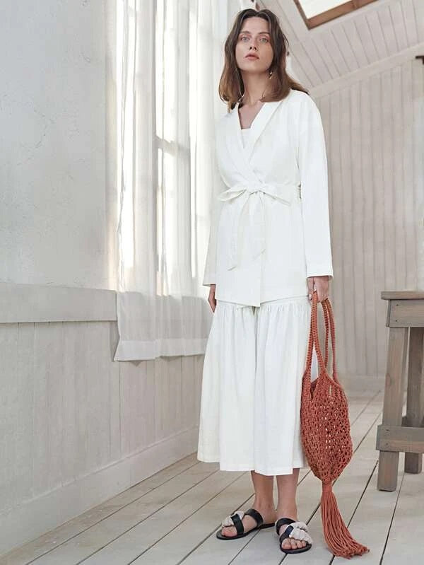 CM-BGS127033 Women Trendy Seoul Style Tassel Decor Woven Shoulder Bag